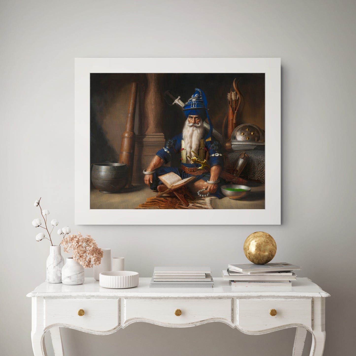 Baba Deep Singh Ji – Amar Mahakaal | Sikh Spiritual Warrior Print