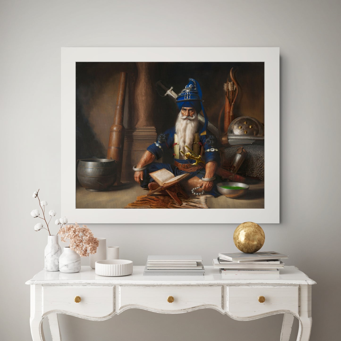 Baba Deep Singh Ji – Amar Mahakaal | Sikh Spiritual Warrior Print