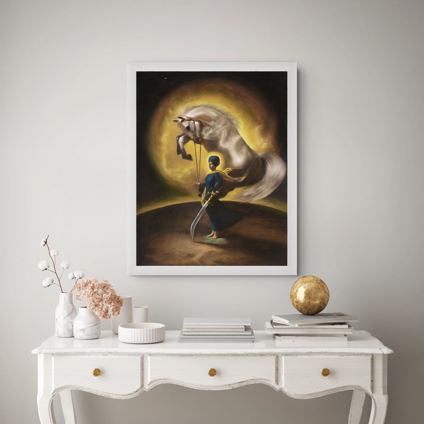 The Divine Feminine – Sikh Painting of Mata Sahib Kaur Ji