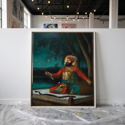 Portrait of Guru Gobind Singh Ji (Inspired by the Anandpuri Hazuri Bir and the Bhai Rupa Tradition)