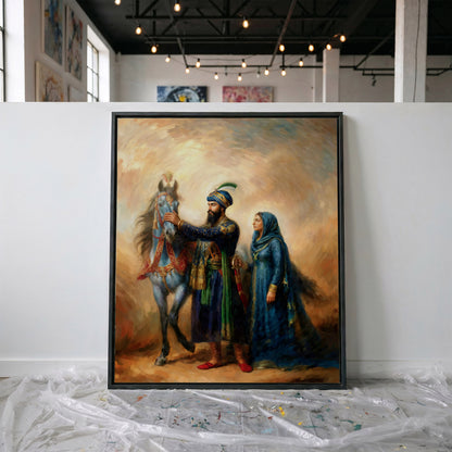 Guru Gobind Singh & Mata Ajeet Kaur Art Print | Sikh History